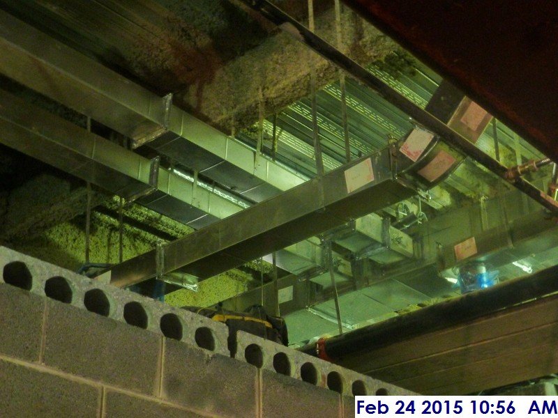 Misc. duct work at the 1st floor Facing North-East